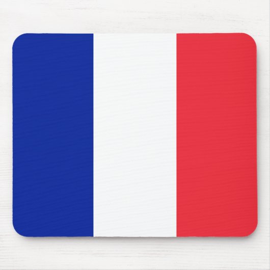 Frankreich-Flagge Mousepad (Vorne)