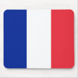 Frankreich-Flagge Mousepad<br><div class="desc">Mousepad mit der Staatsflagge von Frankreich. Gewusst auf französisch als drapeau tricolore,  drapeau français und in der MilitärAusdrucksweise,  les couleurs.</div>