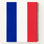 Frankreich-Flagge Notizblock (Rückseite)