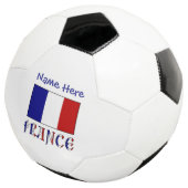 Frankreich-Flagge Personalisiert Fußball (Dreiviertel)