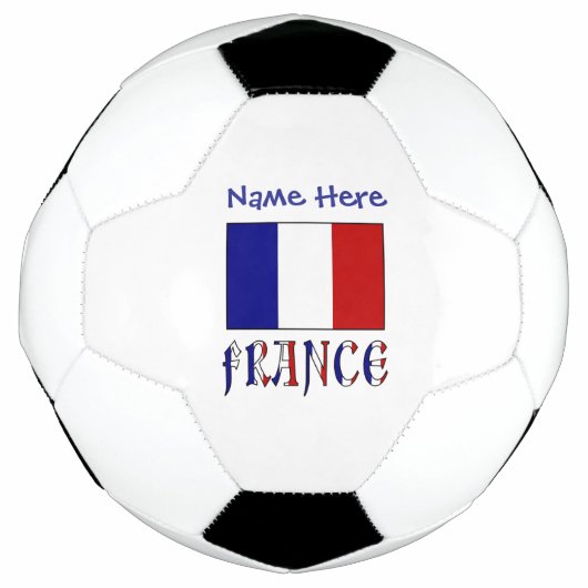 Frankreich-Flagge Personalisiert Fußball (Vorderseite)