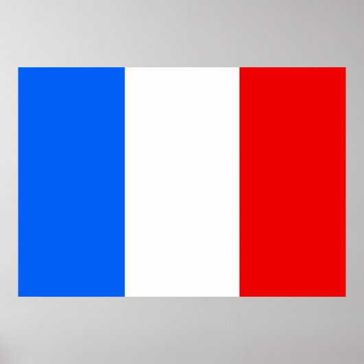 Frankreich-Flagge Poster (Vorne)