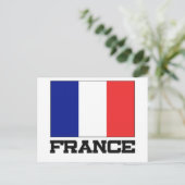 Frankreich-Flagge Postkarte (Stehend Vorderseite)