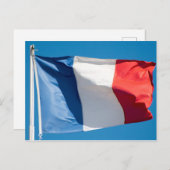 Frankreich-Flagge Postkarte (Vorne/Hinten)