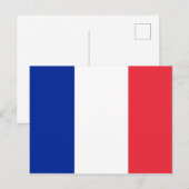 Frankreich-Flagge Postkarte (Vorne/Hinten)