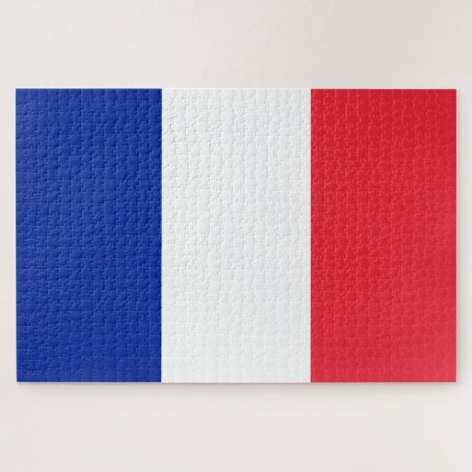 Frankreich-Flagge Puzzle (Horizontal)