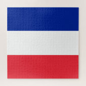 Frankreich-Flagge Puzzle (Horizontal)