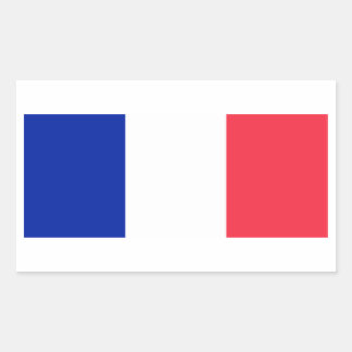 Frankreich-Flagge Rechteckiger Aufkleber