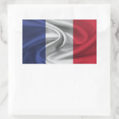 Frankreich-Flagge Rechteckiger Aufkleber (Tasche)