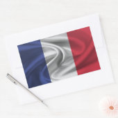 Frankreich-Flagge Rechteckiger Aufkleber (Umschlag)