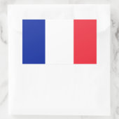 Frankreich-Flagge Rechteckiger Aufkleber (Tasche)