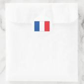 Frankreich-Flagge Runder Aufkleber (Tasche)