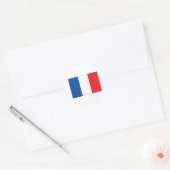 Frankreich-Flagge Runder Aufkleber (Umschlag)
