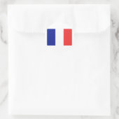 Frankreich-Flagge Runder Aufkleber (Tasche)