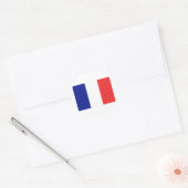 Frankreich-Flagge Runder Aufkleber (Umschlag)