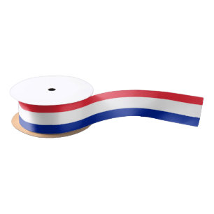 Frankreich-Flagge Satinband
