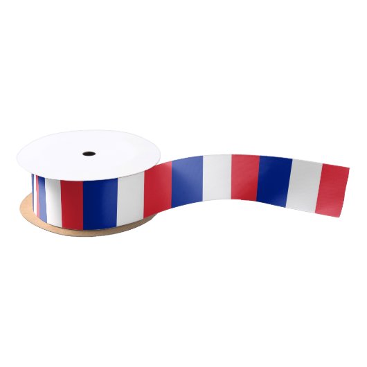 Frankreich-Flagge Satinband (Spule)