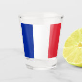 Frankreich-Flagge Schnapsglas (Vorderseite)