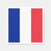 Frankreich-Flagge Serviette (Vorderseite)