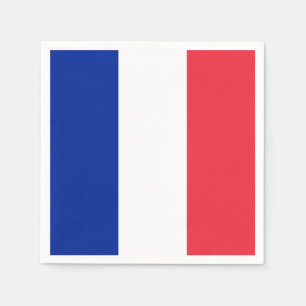 Frankreich-Flagge Serviette