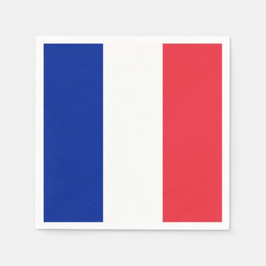 Frankreich-Flagge Serviette (Vorderseite)