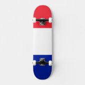 Frankreich-Flagge Skateboard (Vorderseite)
