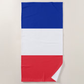 Frankreich-Flagge Strandtuch (Vorderseite)