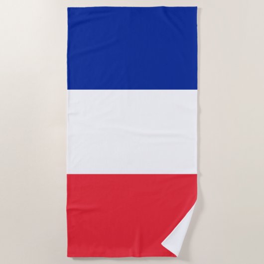 Frankreich-Flagge Strandtuch (Vorderseite)