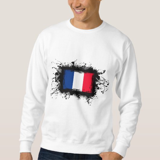 Frankreich-Flagge Sweatshirt (Vorderseite)