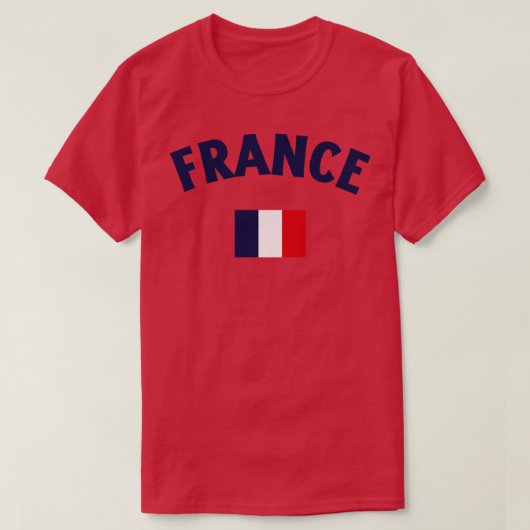 Frankreich-Flagge T-Shirt (Design vorne)