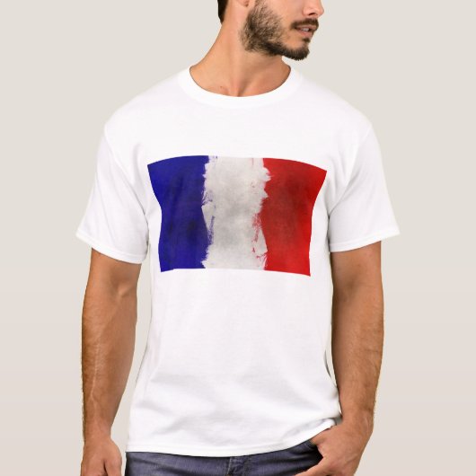 Frankreich-Flagge T-Shirt (Vorderseite)