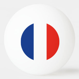 Frankreich-Flagge Tischtennisball