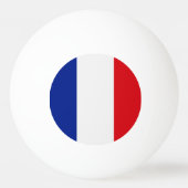 Frankreich-Flagge Tischtennisball (Vorderseite)