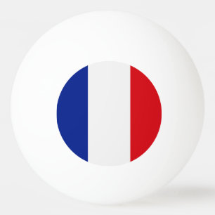 Frankreich-Flagge Tischtennisball