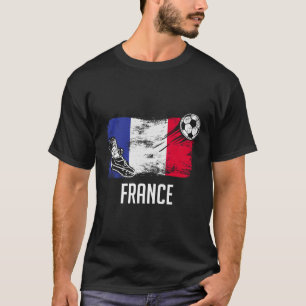 Frankreich-Flagge-Trikot Französisches Fußballteam T-Shirt