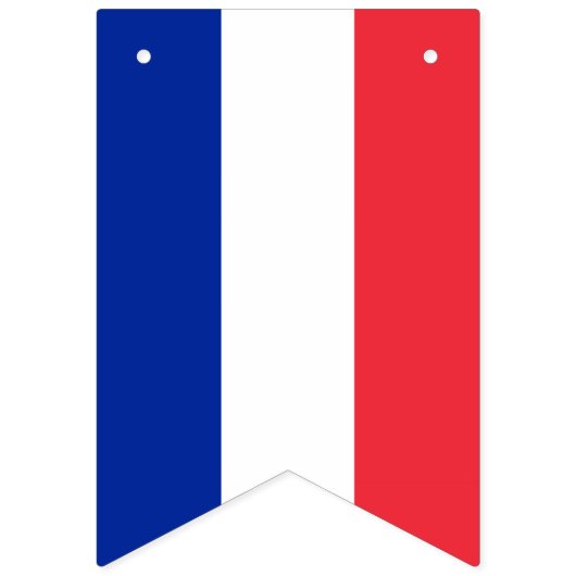 Frankreich-Flagge Wimpelkette (Erste Fahne)