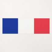 Frankreich-Flagge Yogamatte (Vorderseite (Horizontal))