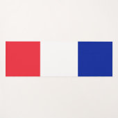 Frankreich-Flagge Yogamatte (Vorderseite (Horizontal))