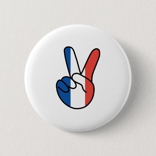 Frankreich Flagge / Zeichen Button (Vorderseite)