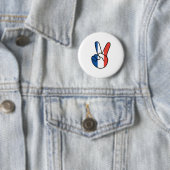 Frankreich Flagge / Zeichen Button (Beispiel)
