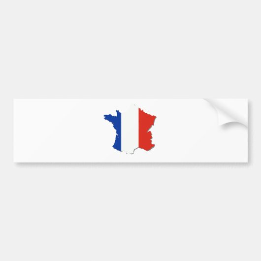 Frankreich-Flaggen-Farben! Autoaufkleber (Vorne)