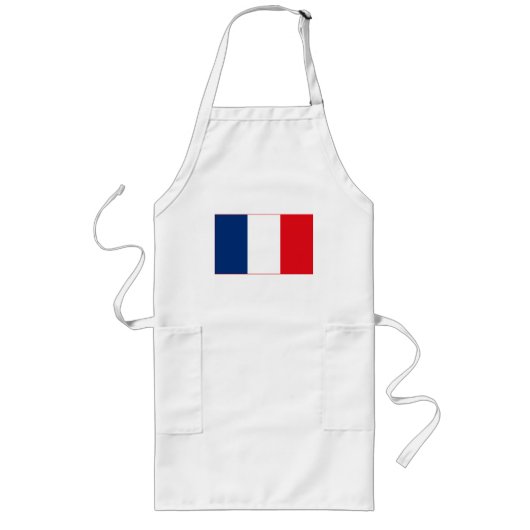 Frankreich-Flaggen-(helle) Schürze (Vorne)