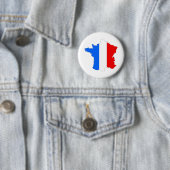 Frankreich-Flaggen-Karte Größengleich Button (Beispiel)