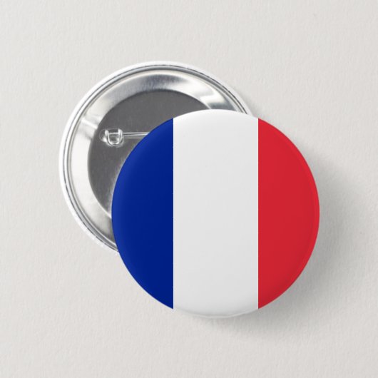 Frankreich-Flaggen-Knopf Button (Vorne & Hinten)