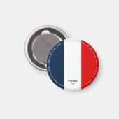 Frankreich-Flaggen-Magnet Magnet (Vorderseite/Rückseite)