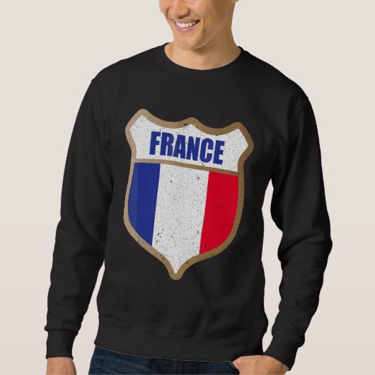 Frankreich-Flaggen-Patch-Schild für französische M Sweatshirt (Vorderseite)