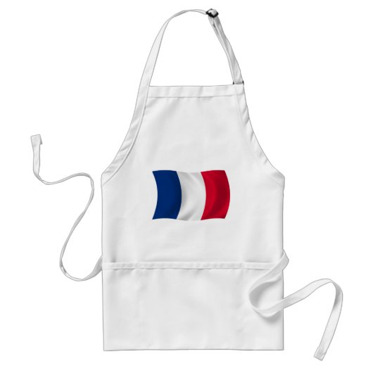 Frankreich-Flaggen-Schürze Schürze (Vorne)