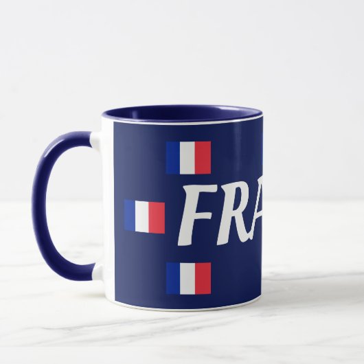 Frankreich-Flaggen-Tasse Tasse (Links)