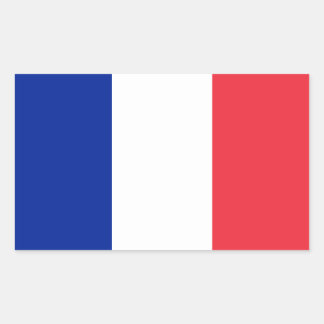 Frankreich Flaggenaufkleber Rechteckiger Aufkleber