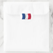 Frankreich Flaggenaufkleber Runder Aufkleber (Tasche)